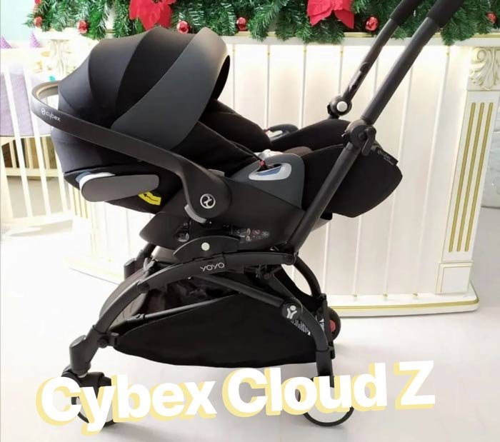 babyschale cosy Cybex Cloud Z auf einem YOYO Babyzen Kinderwagen