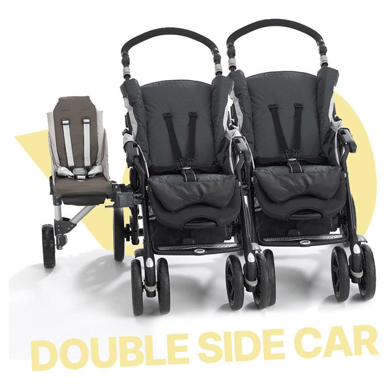 sidecar doppelter Kinderwagen